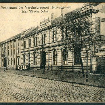 Historisches Bild der Herrenhäuser Brauerei (Wikimedia)