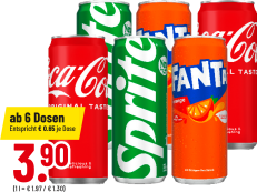 Coca-Cola, Fanta o. Sprite